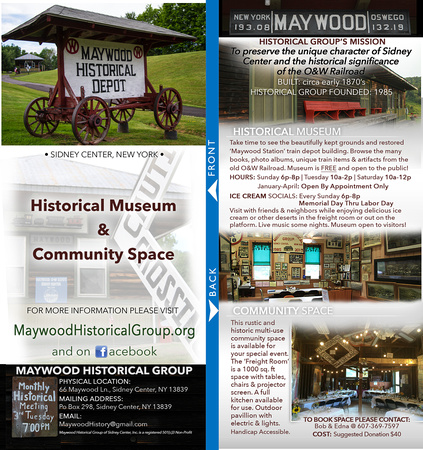 Maywood Historical Group • Rack Card